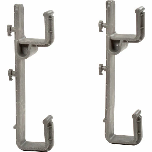 Global Industrial Deep Square Hooks for Utility Cart, 2-3/8"W x 12-1/8"H, Gray, 2/Pack 2 Global Industrial Deep Square Hooks for Utility Cart, 2-3/8"W x 12-1/8"H, Gray, 2/Pack - Image 2