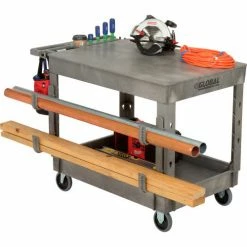 Global Industrial Deep Square Hooks for Utility Cart, 4-3/8"W x 13-1/8"H, Gray, 2/Pack 17 Global Industrial Deep Square Hooks for Utility Cart, 4-3/8"W x 13-1/8"H, Gray, 2/Pack -Utility Carts Elegant store 800302 02