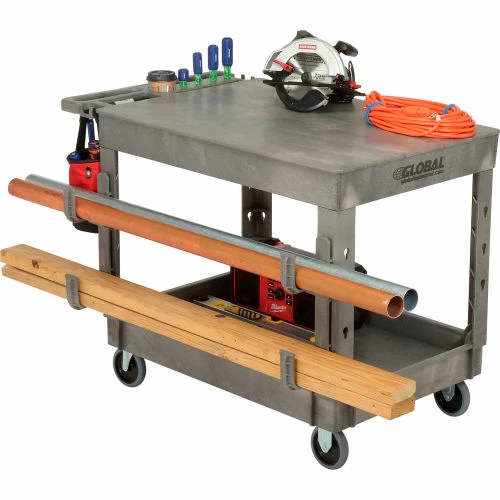 Global Industrial Deep Square Hooks for Utility Cart, 4-3/8"W x 13-1/8"H, Gray, 2/Pack 3 Global Industrial Deep Square Hooks for Utility Cart, 4-3/8"W x 13-1/8"H, Gray, 2/Pack - Image 3