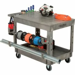 Global Industrial Deep Square Hooks for Utility Cart, 4-3/8"W x 13-1/8"H, Gray, 2/Pack 18 Global Industrial Deep Square Hooks for Utility Cart, 4-3/8"W x 13-1/8"H, Gray, 2/Pack -Utility Carts Elegant store 800302 03