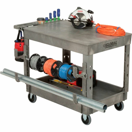 Global Industrial Deep Square Hooks for Utility Cart, 4-3/8"W x 13-1/8"H, Gray, 2/Pack 4 Global Industrial Deep Square Hooks for Utility Cart, 4-3/8"W x 13-1/8"H, Gray, 2/Pack - Image 4