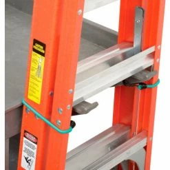 Global Industrial™ Ladder Hook for Industrial Utility Cart, 7-3/8"W x 2-3/8"H, Gray, 2/Pack -Utility Carts Elegant store 800303 05