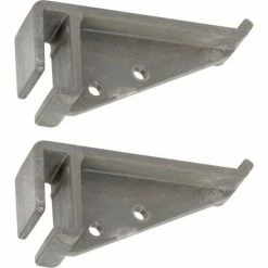 Global Industrial™ Ladder Hook for Industrial Utility Cart, 7-3/8"W x 2-3/8"H, Gray, 2/Pack -Utility Carts Elegant store 800303 09