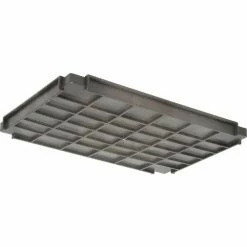 Global Industrial™ Deep Tray Shelf for Utility Cart, 44"L x 25-1/2"W x 2-3/4"H, Gray -Utility Carts Elegant store 800304 08