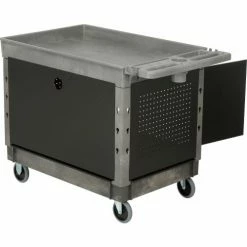 Global Industrial Utility Cart w/2 Tray Shelves & 5" Casters, 44"L x 25-1/2"W x 32-1/2"H 63 Global Industrial Utility Cart w/2 Tray Shelves & 5" Casters, 44"L x 25-1/2"W x 32-1/2"H -Utility Carts Elegant store 800305 19