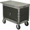 Global Industrial™ Utility Cart w/2 Shelves & 8" Casters, 44"L x 25-1/2"W x 32-1/2"H, Gray
