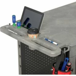 Global Industrial™ Utility Cart w/2 Shelves & 8" Casters, 44"L x 25-1/2"W x 32-1/2"H, Gray -Utility Carts Elegant store 800327 20