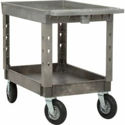 Global Industrial Tray Top Utility Cart w/2 Shelves, 44"L x 25-1/2"W x 35-1/2"H, Gray 59 Global Industrial Tray Top Utility Cart w/2 Shelves, 44"L x 25-1/2"W x 35-1/2"H, Gray -Utility Carts Elegant store 800328 14
