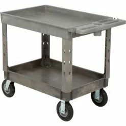 Global Industrial Tray Top Utility Cart w/2 Shelves, 44"L x 25-1/2"W x 35-1/2"H, Gray 60 Global Industrial Tray Top Utility Cart w/2 Shelves, 44"L x 25-1/2"W x 35-1/2"H, Gray -Utility Carts Elegant store 800328 15