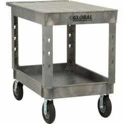 Global Industrial™ Flat Top Utility Cart w/2 Shelves, 44"L x 25-1/2"W x 35-1/2"H, Gray -Utility Carts Elegant store 800329 13