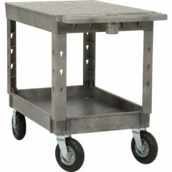 Global Industrial™ Flat Top Utility Cart w/2 Shelves, 44"L x 25-1/2"W x 35-1/2"H, Gray -Utility Carts Elegant store 800329 14