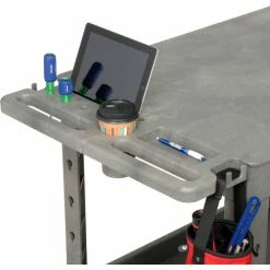 Global Industrial Flat Top Utility Cart w/3 Shelves, 44"L x 25-1/2"W x 35-1/2"H, Gray 58 Global Industrial Flat Top Utility Cart w/3 Shelves, 44"L x 25-1/2"W x 35-1/2"H, Gray -Utility Carts Elegant store 800331 21