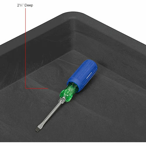 Global Industrial Utility Cart w/2 Shelves & 5" Casters, 44"L x 25-1/2"W x 32-1/2"H, Black 38 Global Industrial Utility Cart w/2 Shelves & 5" Casters, 44"L x 25-1/2"W x 32-1/2"H, Black - Image 38
