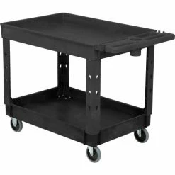 Global Industrial Utility Cart w/2 Shelves & 5" Casters, 44"L x 25-1/2"W x 32-1/2"H, Black 58 Global Industrial Utility Cart w/2 Shelves & 5" Casters, 44"L x 25-1/2"W x 32-1/2"H, Black -Utility Carts Elegant store 800334 15