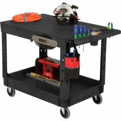 Global Industrial Flat Top Utility Cart w/2 Shelves, 44"L x 25-1/2"W x 32-1/2"H, Black 49 Global Industrial Flat Top Utility Cart w/2 Shelves, 44"L x 25-1/2"W x 32-1/2"H, Black -Utility Carts Elegant store 800335 11