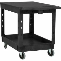Global Industrial Flat Top Utility Cart w/2 Shelves, 44"L x 25-1/2"W x 32-1/2"H, Black 52 Global Industrial Flat Top Utility Cart w/2 Shelves, 44"L x 25-1/2"W x 32-1/2"H, Black -Utility Carts Elegant store 800335 14
