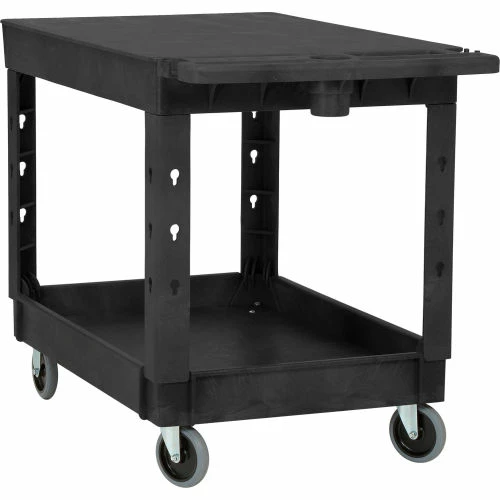 Global Industrial Flat Top Utility Cart w/2 Shelves, 44"L x 25-1/2"W x 32-1/2"H, Black 15 Global Industrial Flat Top Utility Cart w/2 Shelves, 44"L x 25-1/2"W x 32-1/2"H, Black - Image 15