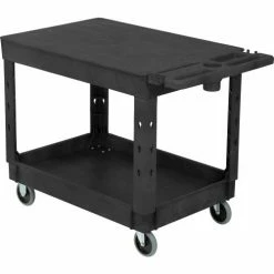 Global Industrial Flat Top Utility Cart w/2 Shelves, 44"L x 25-1/2"W x 32-1/2"H, Black 53 Global Industrial Flat Top Utility Cart w/2 Shelves, 44"L x 25-1/2"W x 32-1/2"H, Black -Utility Carts Elegant store 800335 15