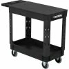 Global Industrial Flat Top Utility Cart w/2 Shelves, 38"L x 17-1/2"W x 32-1/2"H, Black