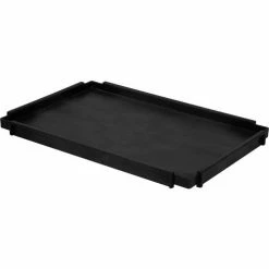 Global Industrial™ Deep Tray Shelf for Utility Cart, 36"L x 24"W x 2-1/2"H, Black