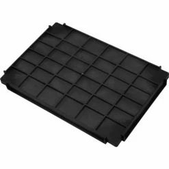 Global Industrial Deep Tray Shelf for Utility Cart, 36"L x 24"W x 2-1/2"H, Black -Utility Carts Elegant store 800338 04