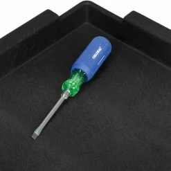 Global Industrial Deep Tray Shelf for Utility Cart, 36"L x 24"W x 2-1/2"H, Black -Utility Carts Elegant store 800338 05