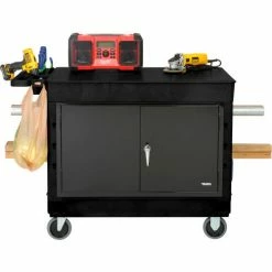 Global Industrial Utility Cart w/2 Flat Shelves, 500 lb. Capacity, 44"L x 25-1/2"W x 32-1/2"H -Utility Carts Elegant store 800340 07