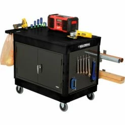 Global Industrial Utility Cart w/2 Flat Shelves, 500 lb. Capacity, 44"L x 25-1/2"W x 32-1/2"H -Utility Carts Elegant store 800340 13