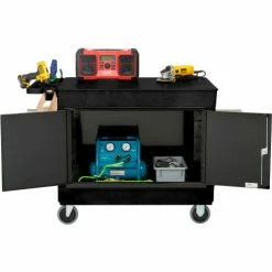 Global Industrial Utility Cart w/2 Flat Shelves, 500 lb. Capacity, 44"L x 25-1/2"W x 32-1/2"H -Utility Carts Elegant store 800340 18