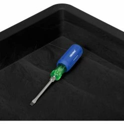 Global Industrial Plastic Utility Cart w/2 Tray Shelves, 44"L x 25-1/2"W x 32-1/2"H, Black -Utility Carts Elegant store 800342 27