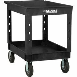 Global Industrial™ Utility Cart w/2 Shelves & 8" Casters, 44"L x 25-1/2"W x 32-1/2"H, Black -Utility Carts Elegant store 800344 13