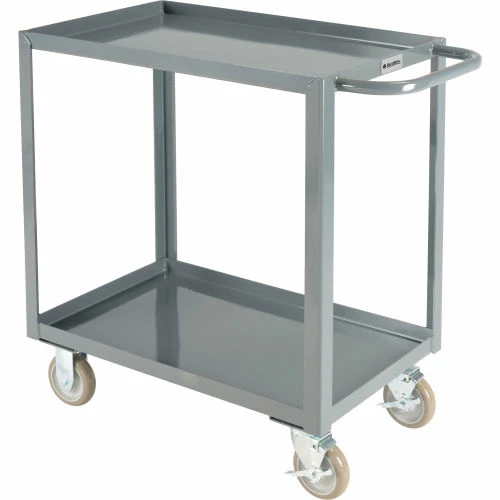 Global Industrial Steel Utility Cart w/2 Tray Shelves, 1200 lb. Capacity, 30"L x 18"W x 35"H 1 Global Industrial Steel Utility Cart w/2 Tray Shelves, 1200 lb. Capacity, 30"L x 18"W x 35"H