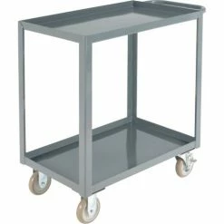Global Industrial Steel Utility Cart w/2 Tray Shelves, 1200 lb. Capacity, 30"L x 18"W x 35"H 11 Global Industrial Steel Utility Cart w/2 Tray Shelves, 1200 lb. Capacity, 30"L x 18"W x 35"H -Utility Carts Elegant store 800453 02