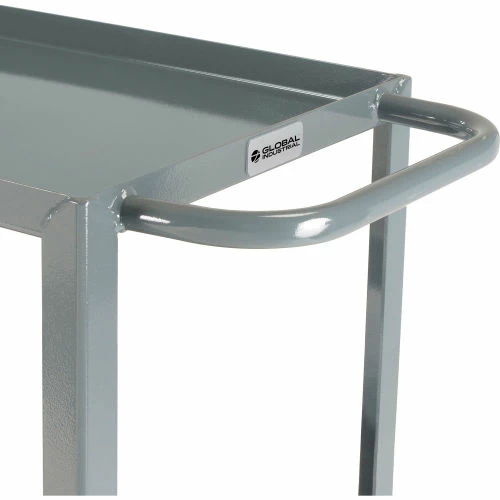 Global Industrial Steel Utility Cart w/2 Tray Shelves, 1200 lb. Capacity, 30"L x 18"W x 35"H 4 Global Industrial Steel Utility Cart w/2 Tray Shelves, 1200 lb. Capacity, 30"L x 18"W x 35"H - Image 4