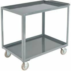 Global Industrial Steel Utility Cart w/2 Tray Shelves, 1200 lb. Capacity, 36"L x 24"W x 35"H -Utility Carts Elegant store 800457 02
