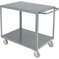 Global Industrial™ Steel Utility Cart w/ 2 Shelves, 1200 lb. Capacity, 36"L x 24"W x 35"H