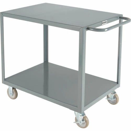 Global Industrial Steel Utility Cart w/ 2 Shelves, 1200 lb. Capacity, 36"L x 24"W x 35"H 1 Global Industrial Steel Utility Cart w/ 2 Shelves, 1200 lb. Capacity, 36"L x 24"W x 35"H