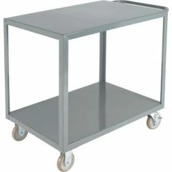 Global Industrial Steel Utility Cart w/ 2 Shelves, 1200 lb. Capacity, 36"L x 24"W x 35"H 11 Global Industrial Steel Utility Cart w/ 2 Shelves, 1200 lb. Capacity, 36"L x 24"W x 35"H -Utility Carts Elegant store 800459 02
