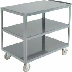 Global Industrial™ Steel Utility Cart w/3 Shelves, 1200 lb. Capacity, 36"L x 24"W x 35"H -Utility Carts Elegant store 800460 02