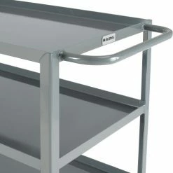 Global Industrial Steel Utility Cart w/3 Tray Shelves, 1200 lb. Capacity, 48"L x 24"W x 35"H -Utility Carts Elegant store 800462 03