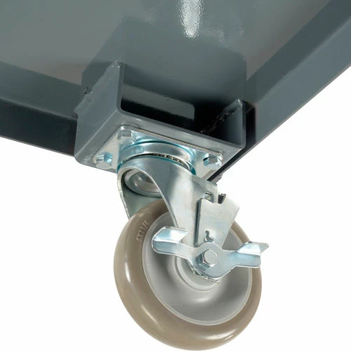 Global Industrial Steel Utility Cart w/3 Shelves, 1200 lb. Capacity, 48"L x 24"W x 35"H 5 Global Industrial Steel Utility Cart w/3 Shelves, 1200 lb. Capacity, 48"L x 24"W x 35"H - Image 5