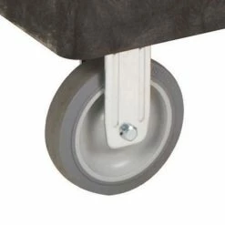 Rubbermaid® Plastic Flat Top Utility Cart, 2 Shelf, 54"Lx25"W, 5" Casters, Black -Utility Carts Elegant store 984938 04