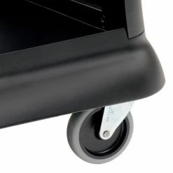 Rubbermaid® Service Cart w/3 Shelves & Enclosed Ends, 300 lb. Cap, 39"L x 21"W x 38"H, Black -Utility Carts Elegant store 986414 11
