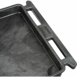 Luxor® TC111 Tray Top Shelf 3 Shelf Plastic Utility Cart 32x24 4" Casters -Utility Carts Elegant store 987183 06