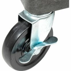 Luxor® TC111 Tray Top Shelf 3 Shelf Plastic Utility Cart 32x24 4" Casters -Utility Carts Elegant store 987183 07