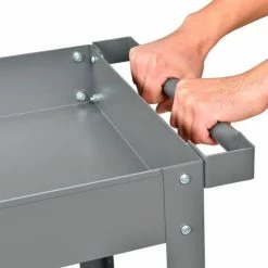 Global Industrial™ Steel Stock Cart w/2 Shelves, 500 lb. Capacity, 30"L x 16"W x 32"H -Utility Carts Elegant store 988835 07