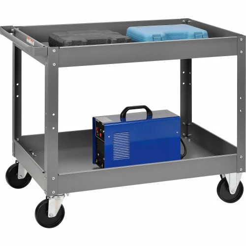 Global Industrial Steel Stock Cart w/2 Shelves, 500 lb. Capacity, 36"L x 24"W x 32"H 1 Global Industrial Steel Stock Cart w/2 Shelves, 500 lb. Capacity, 36"L x 24"W x 32"H