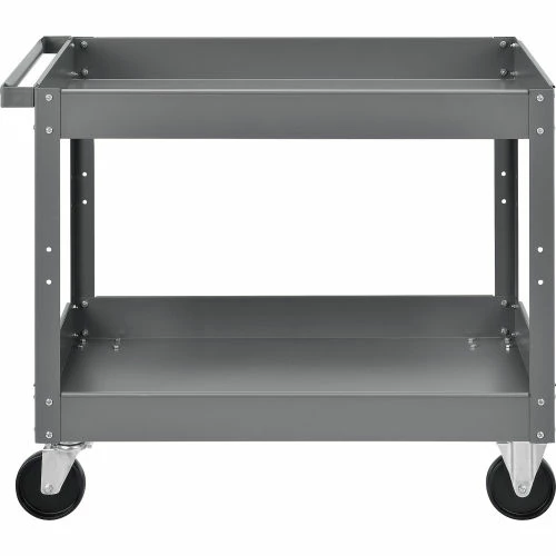 Global Industrial Steel Stock Cart w/2 Shelves, 500 lb. Capacity, 36"L x 24"W x 32"H 3 Global Industrial Steel Stock Cart w/2 Shelves, 500 lb. Capacity, 36"L x 24"W x 32"H - Image 3