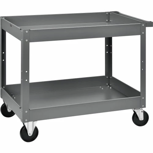 Global Industrial Steel Stock Cart w/2 Shelves, 500 lb. Capacity, 36"L x 24"W x 32"H 4 Global Industrial Steel Stock Cart w/2 Shelves, 500 lb. Capacity, 36"L x 24"W x 32"H - Image 4