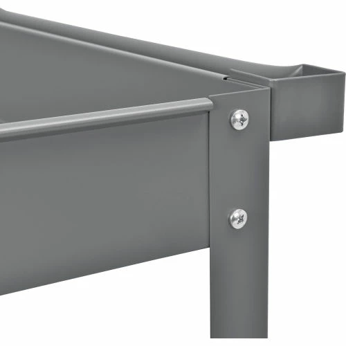 Global Industrial Steel Stock Cart w/2 Shelves, 500 lb. Capacity, 36"L x 24"W x 32"H 9 Global Industrial Steel Stock Cart w/2 Shelves, 500 lb. Capacity, 36"L x 24"W x 32"H - Image 9